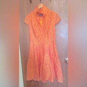 Nine West Orange Dress Size 4